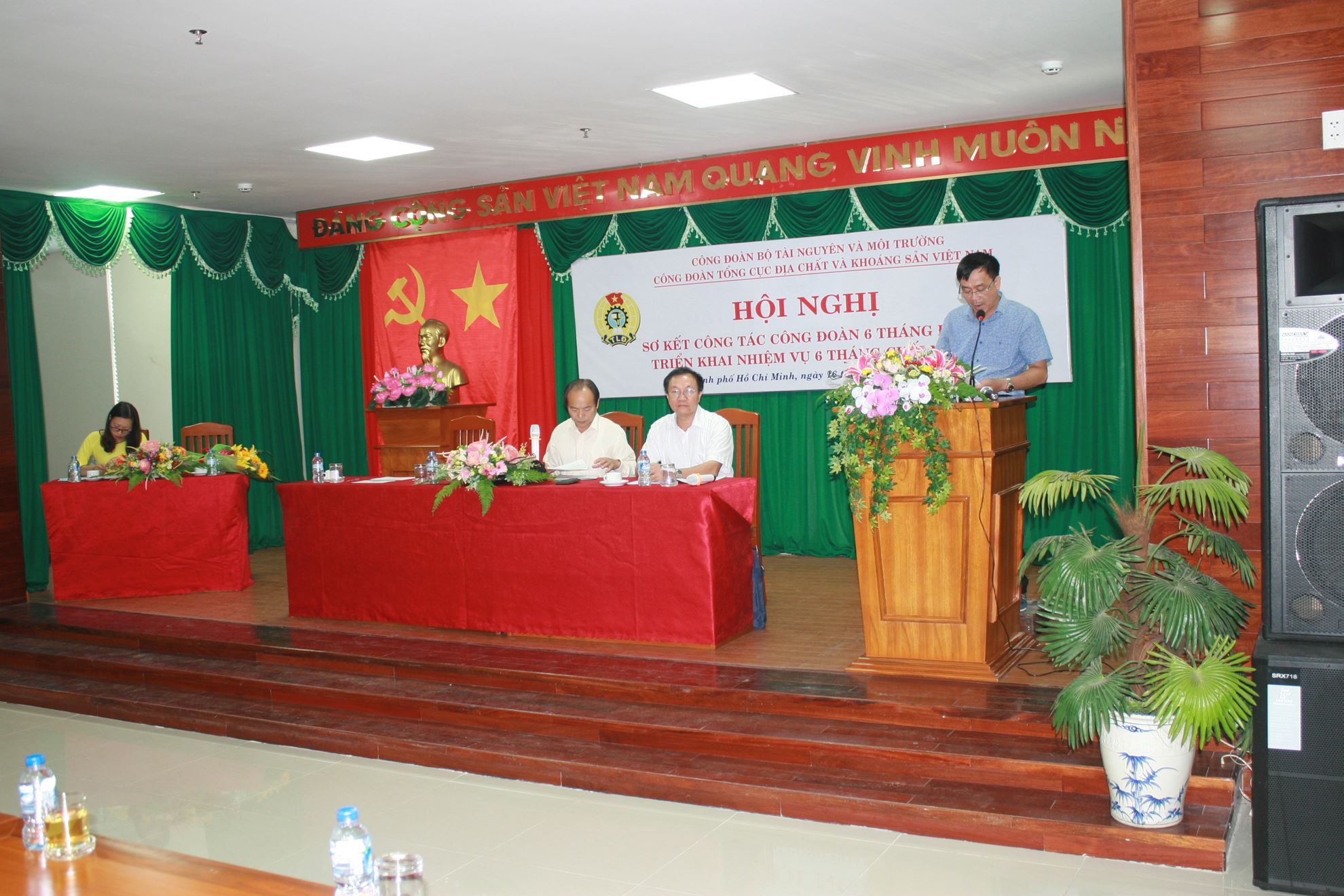 Hình hoạt động liên đoàn Hội nghị sơ kết công tác Công đoàn 6 tháng đầu năm, triển khai nhiệm vụ sáu tháng cuối năm năm 2017
