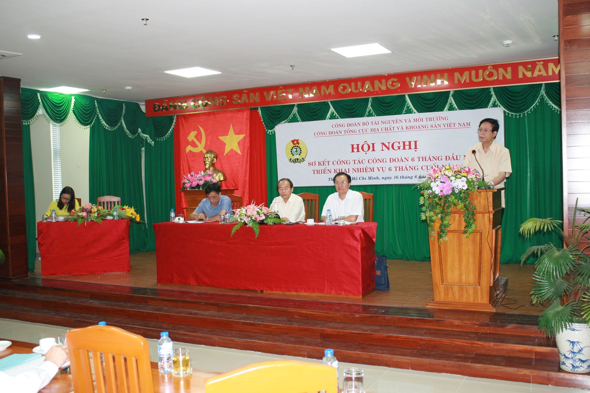 Hình hoạt động liên đoàn Hội nghị sơ kết công tác Công đoàn 6 tháng đầu năm, triển khai nhiệm vụ sáu tháng cuối năm năm 2017