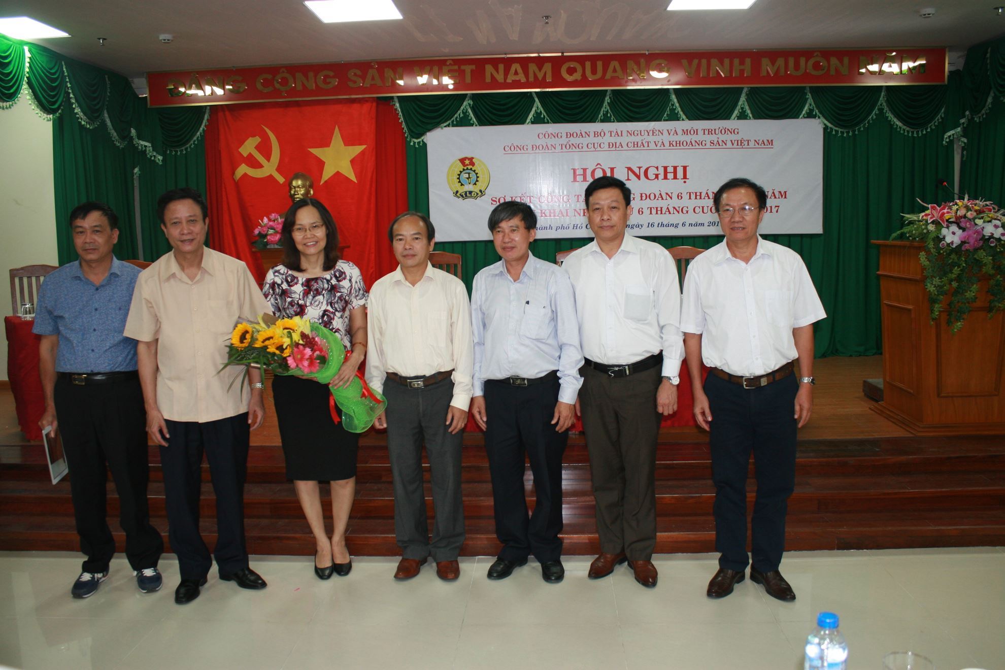 Hình hoạt động liên đoàn Hội nghị sơ kết công tác Công đoàn 6 tháng đầu năm, triển khai nhiệm vụ sáu tháng cuối năm năm 2017